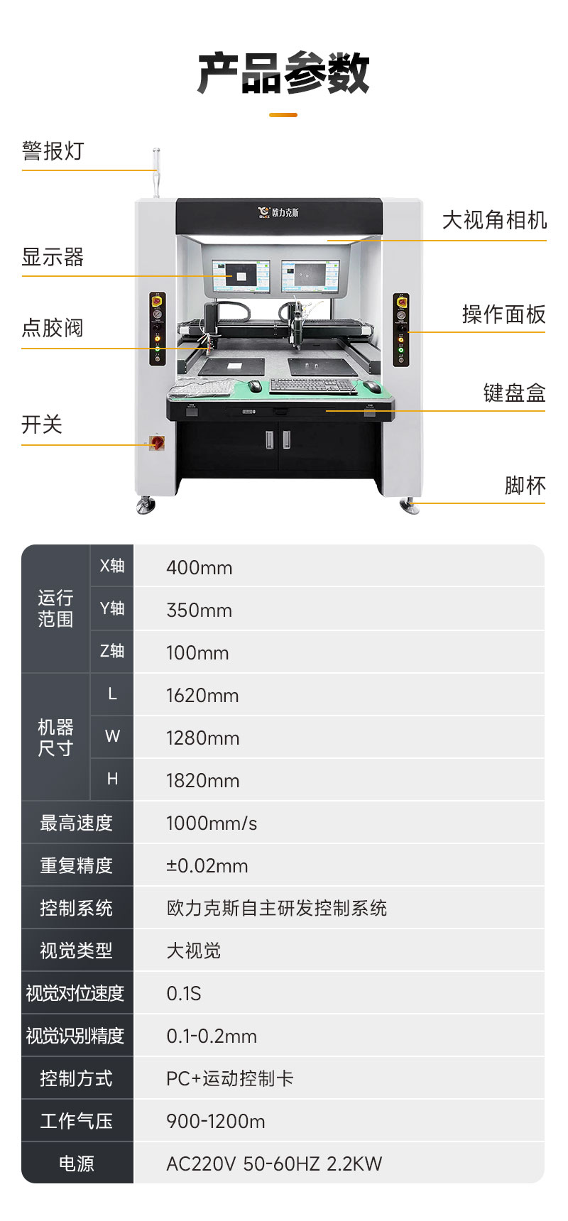 双头双工位大视角视觉点胶机4